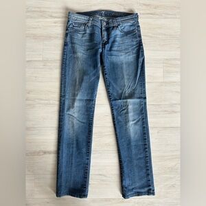 7 for All Mankind Straight Leg Denim Jeans
